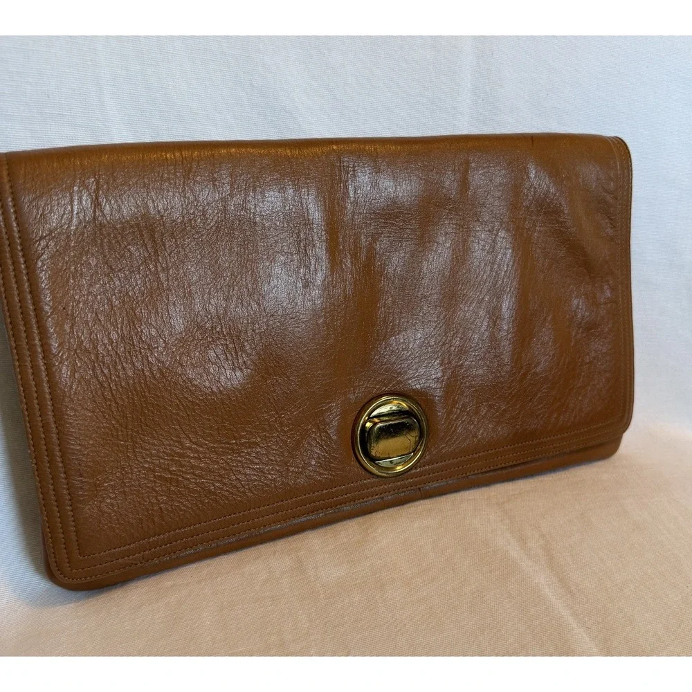 Vintage Beige CLUTCH, EVENING WEAR BAG, PURSE 70's 80's